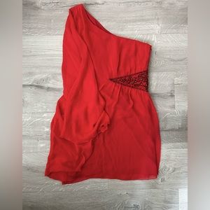 NWT - FREE PEOPLE One-Shoulder Mini Dress